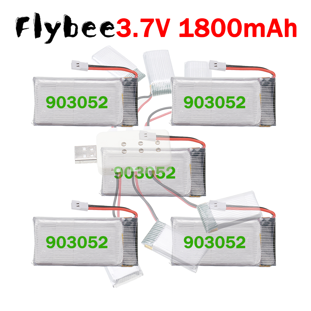 Drone Battery Lipo - 1800mAh 3.7V Lipo Pil 903052, XH2.54