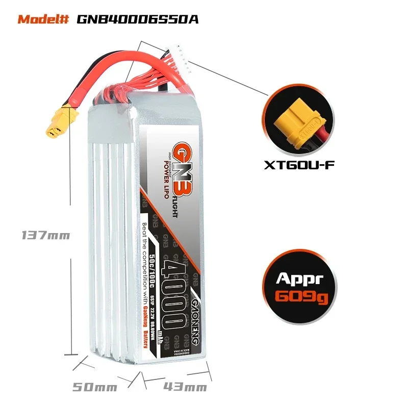 GAONENG GNB 4000mAh 6S 50C 100 - Drone Battery 4S incelemesi ve fiyatı