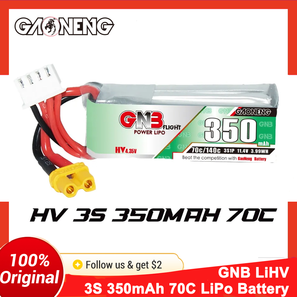 Gaoneng GNB 350mAh 3S 70C LiPo - Drone Battery Li-Ion incelemesi ve fiyatı