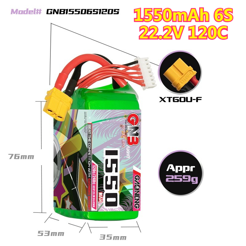 1550mAh 120C LiPo Pil 4S 14.8V - Drone Battery 4S incelemesi ve fiyatı