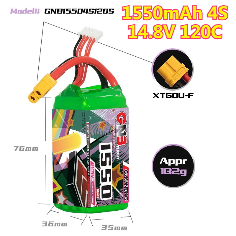 1550mAh 120C LiPo Pil 4S 14.8V - Drone Battery 4S incelemesi ve fiyatı